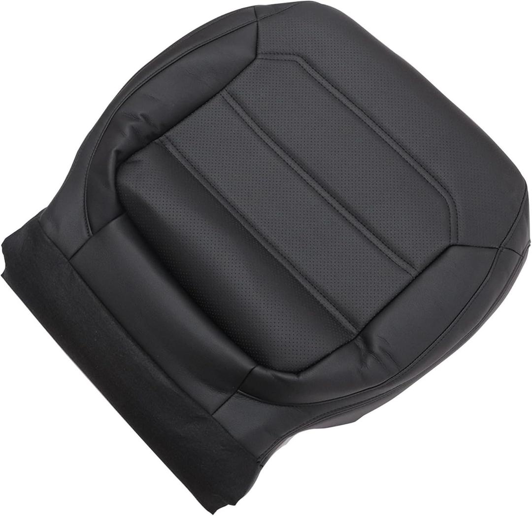Mythoria Front Driver Side Bottom Replacement Leather Seat Cover Black Compatible with Volkswagen Passat 2012 2013 2014 2015 2016 2017 2018 2019 2020