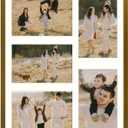 2 x Frametory - 11x14 Aluminum Collage Picture Frame - Display 4x6 Pictures with 5 Openings Mat - Real Glass Front - Horizontal/Vertical Wall Mount - Bronze 1 Pack