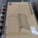 Lyromix 230 Gallon Outdoor Large Resin Storage Box, Waterproof Deck Box Lockable & UV-Resistant, Outside Cushion Storage for Patio Furniture, Garden Tools, Pool Accessories, Black