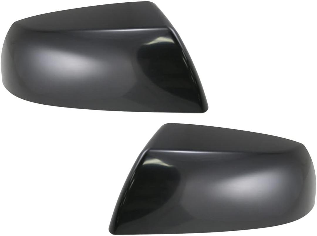 TRQ 2 Piece Driver and Passenger Side Set Mirror Cap Set Paint to Match Compatible with 2008-2013 Toyota Sequoia 2007-2013 Tundra