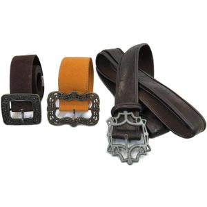 costumebase Johnny The Sparrow Sun + Flower + Baldric Sword Pirate Belt Set of 3 Waist Belts Props (X-Large)