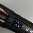 Hair Straightener - 2 in 1 Wet to Dry Hair Dryer and Straightener with High-Speed Airflow + Rapid Heat-Up + Customizable Temperature + LCD Display & Auto Shut-Off + No Heat Damage (Matte Black)