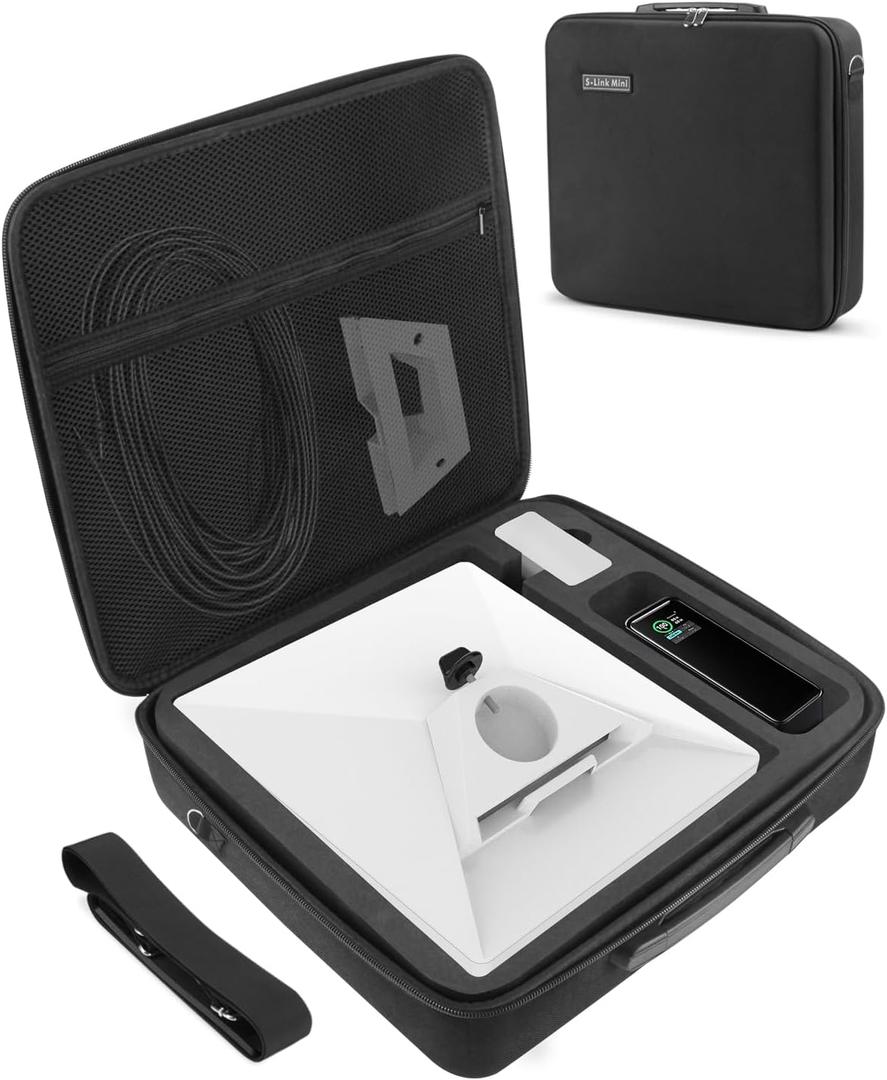 Travel Case for Starlink - Professional EVA Lining Mold - Storage for Mini, Bracket, Pipe Adapter, Cable, Power Supply, Accessories