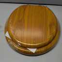 Angel Shield Wood Veneer Natural Toilet Seat with Quiet Close,Easy Clean,Quick-Release Hinges(Round,Oak)