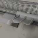 Retractable Baby Gate for Stairs, 55" Wide Mesh Dog Gate Indoor, 34'' Tall Child Gate for Doorways, Hallways, Deck, Indoor Outdoor Pet Baby Safety Essentials for Home, Grey (Gray)