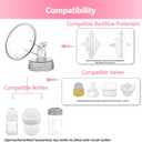 14mm Flanges Compatible with Spectra S2 S1 9 Plus Ameda MYA Motif Luna Cimilre Breastpumps Replacement to Spectra Pump Parts Breast Flanges. Compatible with Spectra Parts/Accessories