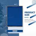 MAONAME Navy Blue Serving Tray with Handles, Modern Decorative Trays for Coffee Table, Plastic Rectangular Trays for Ottoman, Bathroom, Decor, 15.8 x 10.2 x 1.4"