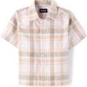 The Children's Place boys Short Sleeve Button Up Shirt (XXL)