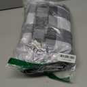 MIULEE Buffalo Plaid Curtains for Farmhouse Bedroom, Blackout Window Drapes with Grommets for Living Room Darkening Light Blocking and Thermal Insulated Set of 2 Panels, W 52" x L 90" Black and White