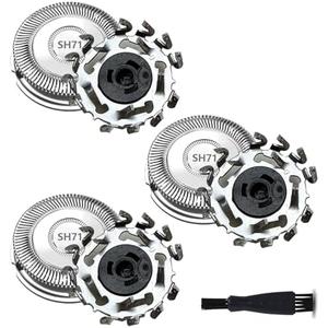 SH71 Replacement Heads for Philips Norelco Shaver Series 7000 and 5000,Upgraded SH71/52 Compatibility Double Blades for 7000 Replacement Heads, forShavers Series S5000 (S5XXX),S7000 (S7XXX)