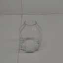 Large Clear Glass Vase Ribbed Tall Clear Vase Flower Vase 8.0" Decorative Vases for Home Table Centerpieces Flowers Decor and Farmhouse(Clear 8.0in)