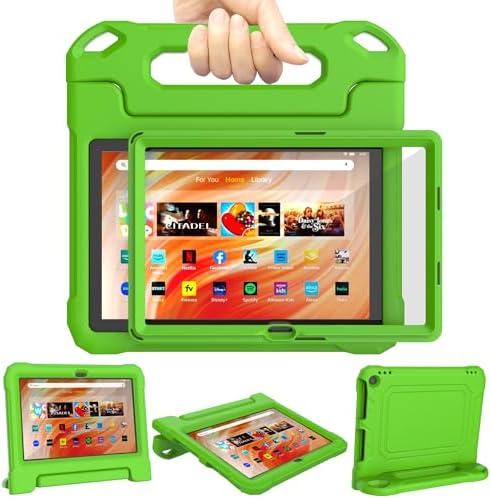 DJ&RPPQ Kids Case for 10.1" Tablet Not Fit Samsung Nokia 10.1 inch Tablets(Only 13/11th Gen 2023/2021) -Shockproof Light Weight Handle Stand Kids Case with Screen Protector for Latest Model -Green