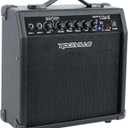 Rockville G-AMP 20W Guitar Amplifier Combo, Bluetooth, Delay, Dual Inputs, Compact Design, Lightweight, Portable, Perfect for Practice and Small Gigs