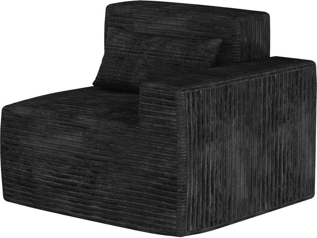 Black Single Right Facing Corner