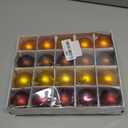 20 PCS Thanksgiving Ball Ornaments for Tree Fall Ball Hanging Ornaments Plastic Orange Brown Ball Ornaments Thanksgiving Hanging Decorations for Fall Autumn Thanksgiving Harvest Home Party Supplies