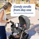 Graco Modes Pramette Stroller, 3-in-1 Baby Stroller, 3 Modes from Infant Car Seat Carrier, Infant Pramette, to Toddler Stroller, Reversible Seat, One Hand Fold, Extra Storage, Child Tray, Pierce