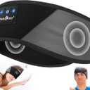 MUSICOZY Sleep Headphones Bluetooth 5.4 Headband, Wireless Earphones Music Sleep Earbuds Sleeping Eye Mask with HD Stereo Speakers for Workout Running Travel Yoga, Ideal Gifts for Women Men (Gray & Black)