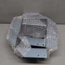 4 Pcs Chain Link Fence 1/2 (2 3/8 OD) x 6 Wood to Steel Post Corner Adapter Wood Fence Steel Post Bracket Adapter Brackets Heavy Duty Galvanized Iron