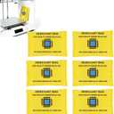 6 Packs Rechargeable Desiccant Packs- CARGEN Silica Gel Packets,Moisture Absorber, Reusable Silica Gel Packets, Color Changing Desiccant for Moisture Control & Storage,100g