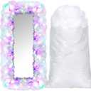 Halloscume 28.16 Ounce Fake Cotton Snow Winter Decoration Fluffy Artificial Cotton White Faux Snow for Crafts Mantle Village Xmas Winter Scene Indoor Home Decoration