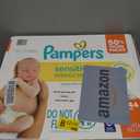 Pampers Sensitive Baby Wipes, Water Based, Clinically Proven, Hypoallergenic, and Unscented for Babies, 1344 Wipes Total (16 Flip-Top Packs)
