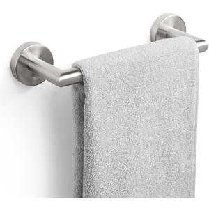 JunSun Bathroom Towel Bar 9 Inch Brushed Nickel Towel Racks Wall Mounted Bath Hand Towel Holder Modern Home Decor Towel Rod Bathroom Hardware Stainless Steel Towel Hanger Silver Towel Rail Single Bars