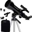 Celestron Travel Scope 70 Portable Refractor Telescope  70mm Aperture, Fully-Coated Glass Optics  Includes Tripod, Backpack & Software  Ideal for Beginners & Travel