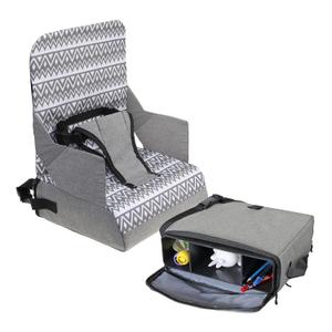 Dreambaby Dining Booster Seat - Portable High Chair for Dining Table | Travel High Chair - Built-in Storage & Shoulder Strap - Three Point Harness - Easy Dining On The Go