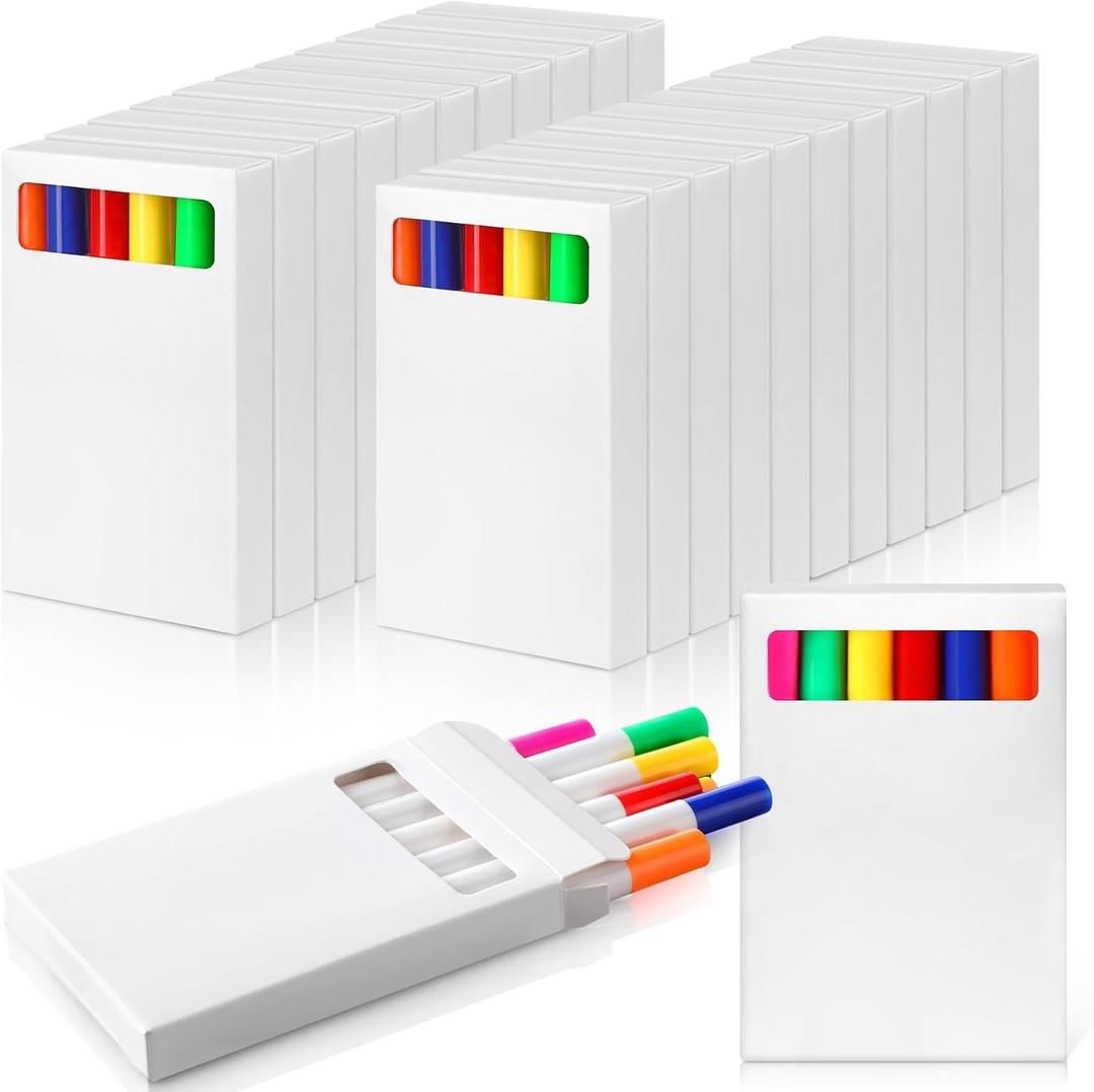 288 Pcs Washable Markers in 6 Vibrant Colors Broad Line Washable Coloring Markers Bulk for Kids Teachers Classroom Office