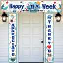 HOWAF 3 Pcs CNA Week Decorations Banner, Happy CNA Week Porch Sign and Yard Decorations, Thank You for All You Do Banners for Nurse Appreciation Gifts, Nursing Graduation & Retirement Party Supplies