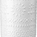 LOVECASA Utensil Holder, 7.2 Ceramic Utensil Holder for Countertop, Large Cooking Utensil Crocks for Kitchen Counter, Farmhouse Utensil Vase for Housewarming, Kitchen Decor, Oasis