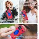 KCJ for iPhone 13 Mini Case/iPhone 12 Mini Case with [2×Screen Protectors+1xCamera Lens Protector] &Kickstand Soft Silicone+Hard PC Full Body Protection Heavy Duty Phone Case 5.4"