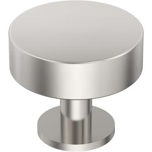 Amerock BP36864PN | Radius 1-1/4 inch (32mm) Diameter Polished Nickel Cabinet Knob | Kitchen Cabinet Hardware | Furniture Hardware | Drawer Handle