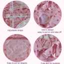 2 Pieces Washable Female Diapers with Suspender Comfort Reusable Doggy Diapers Reusable Puppy Sanitary Panties Dog Underwear Diaper for Small Girl Dogs in Period Heat (Pink&Purple,S)