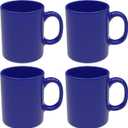 HYFLQNUPE Mug Sets 12oz set of 6, Ceramic Cups with Handle for Latte,Hot Tea, Cappuccino, Mocha, Cocoa Turquoise, Tea, Dishwasher, Oven, Microwave safe ( Set of 6, Blue)