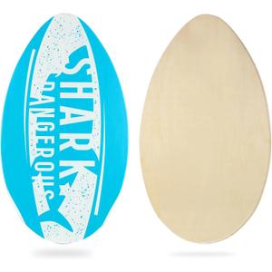 HQO LOVL 35 inch Skim Board for Kids Adults Wooden Skim Boards with High Gloss Coat for Beach Skimboards for Beginners