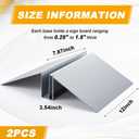 Blulu 2 Pcs Metal Floor Sign Stand Holder Fits 12" Wide Board up to 72" Tall Graphic Floor Standing Display Stand for Composite Foam Board, Acrylic Glass Sign, Base Only
