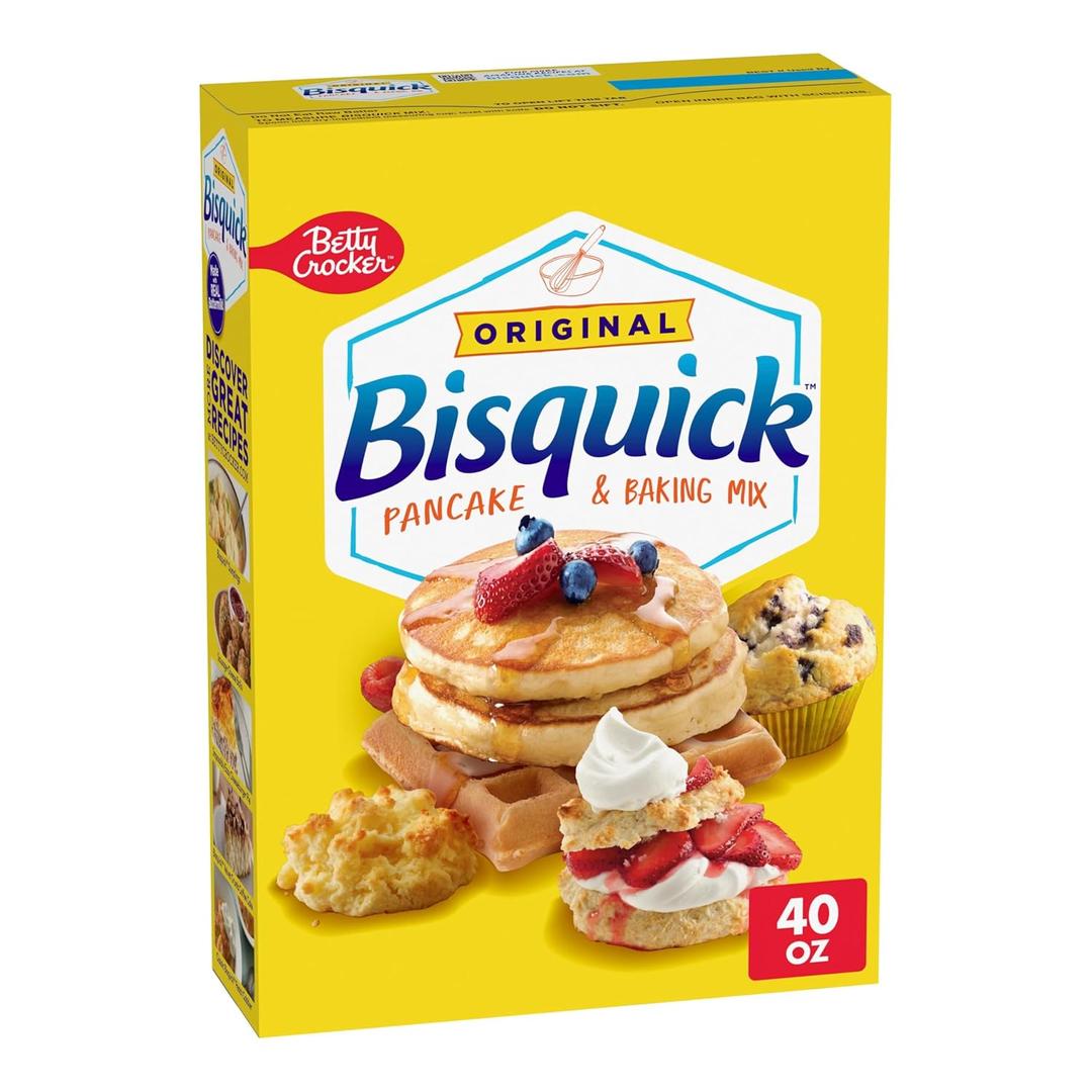 Betty Crocker Bisquick Original Pancake & Baking Mix, 40 oz pack of 10