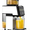 CFR606 Juicer Machines,Cold Press Juicer Machines,Touch Sensing Function,Double Filter Screen,5.3"Wide Feed Chute,350W Slow Masticating Juicer for Whole Vegetables & Fruits,Easy to Clean(Pearl White)