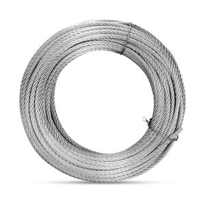 Thickened 3/16" Stainless Steel Cable, 100ft Wire Rope, 7X19 Strands Aircraft Cable, 3700lbs Breaking Strength, Zip Line for Heavy Duty Applications, Deck Railing, String Lights & Yard Zipline