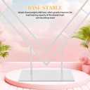 7FT Heart Arch Stand Double Heart Shaped Balloon Stand Wedding Arch for Proposal Ceremony Valentine's Day Birthday Party Baby Shower Decoration (White)