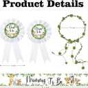 Safari Mom to Be Sash for Baby Shower Decorations Jungle Animals Baby Shower Sash for Gender Reveal Party