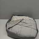 Mr. Sandman Weighted Blanket for Adults Queen Size 15 lbs, Soft Cooling Heavy Minky Blanket for Sleep, Washable Throw Blanket with Glass Beads, 60 x 80 Inches, Grey