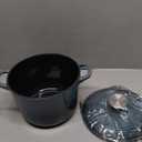 Dutch Oven Pot with Lid 2.8 qt Cast Iron Dutch Oven for Bread Baking Slateblue Enameled Cast Iron Rice Pot with Handels
