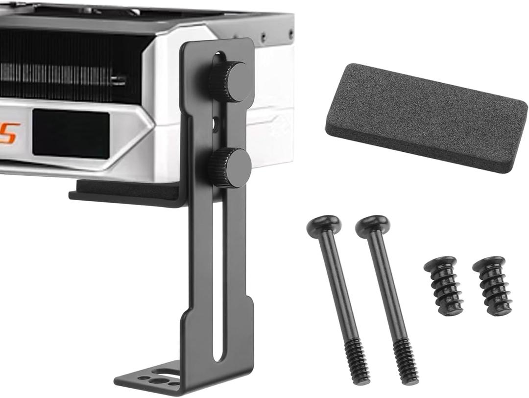 YAODHAOD GPU Support Bracket, Graphics Card Support,Video Card Holder Bracket,Adjustable GPU Anti Sag Brace 6-96mm (Black)