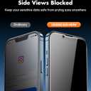 UNBREAKcable 2PCS Screen Protector for iPhone 13 Pro - 1 Privacy Tempered Glass+1 Clear Glass Double Shatterproof [Installation Frame] [9H Hardness] [Case Friendly] Anti-Scratch for iPhone 6.1 inch