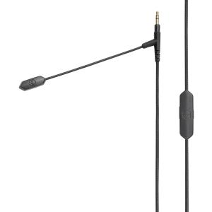 V-MODA BoomPro X Microphone | for Gaming & Communication | Wired - 3.5 mm Jack | Flexible Boom | Clip-on Controller with Mute Button & Volume Wheel | Black