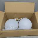 Battery Operated Wall Sconces Set of 2, Gold Wall Lamps for Bedroom with Remote Control Warm/Natural/Daylight/RGB 15 Colors Dimmable Rechargeable Wireless Globe Wall Lights Retro Living Room Hallway