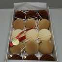 15PCS Velvet Flocked Christmas Ornaments, 3.15" Shatterproof Balls for Xmas Tree Decor, Elegant Luxury Holiday Ornaments (Brown, Light Coffee, Beige)