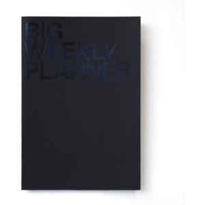 JSTORY Big Personal Wide Spaces Weekly Planner 28 Sheets Black